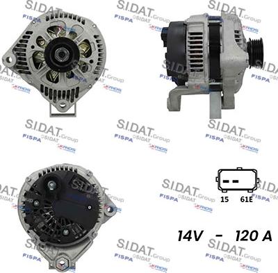 Fispa A12VA0333A2 - Alternator www.autospares.lv