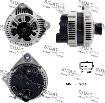 Fispa A12VA0333 - Alternator www.autospares.lv