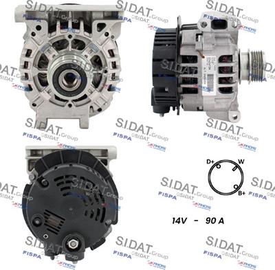 Fispa A12VA0271 - Alternator www.autospares.lv