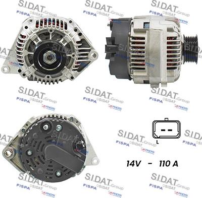 Fispa A12VA1014A2 - Генератор www.autospares.lv