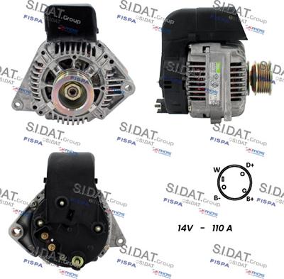 Fispa A12VA1241 - Alternator www.autospares.lv