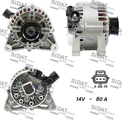 Fispa A12VS0152A2 - Alternator www.autospares.lv