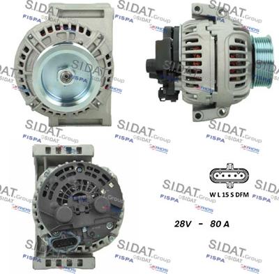 Fispa A24BH0097 - Генератор www.autospares.lv