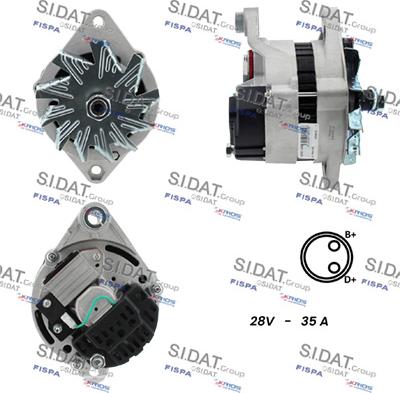 Fispa A24MA0154A2 - Alternator www.autospares.lv