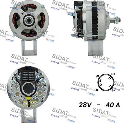 Fispa A24VA0123A2 - Alternator www.autospares.lv