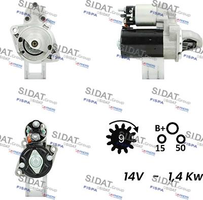 Fispa S12BH0089A2 - Starteris autospares.lv