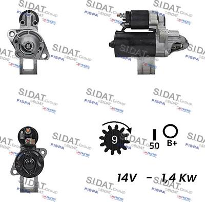 Fispa S12BH0339A2 - Стартер www.autospares.lv