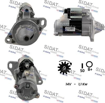 Fispa S12DE0509 - Starter www.autospares.lv