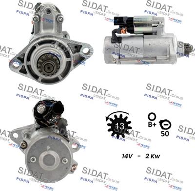 Fispa S12DE0145 - Starter www.autospares.lv