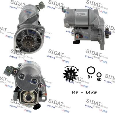 Fispa S12DE0398 - Стартер www.autospares.lv