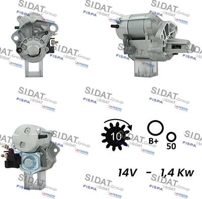 Fispa S12DE0750A2 - Starteris autospares.lv