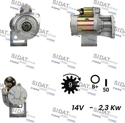 Fispa S12HT0539A2 - Starteris autospares.lv