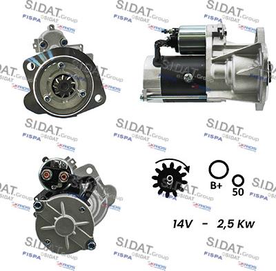 Fispa S12HT0190A2 - Стартер www.autospares.lv