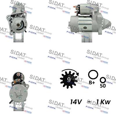 Fispa S12MA0659A2 - Starteris autospares.lv