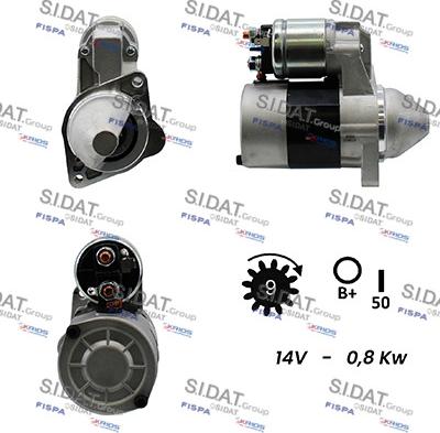 Fispa S12MA0050A2 - Стартер www.autospares.lv