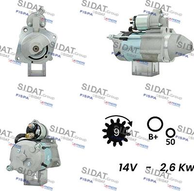 Fispa S12MA0146A2 - Starter www.autospares.lv