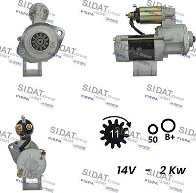 Fispa S12MH0410A2 - Starteris autospares.lv