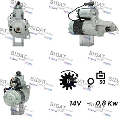 Fispa S12MH0566A2 - Starteris autospares.lv