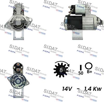 Fispa S12MH0336 - Starteris autospares.lv