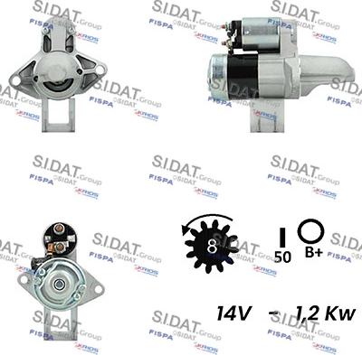 Fispa S12MH0219A2 - Starteris autospares.lv