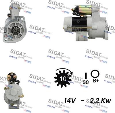 Fispa S12MH0211A2 - Starteris autospares.lv