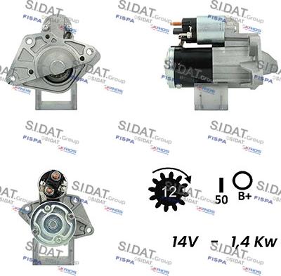 Fispa S12MH0218A2 - Starteris autospares.lv