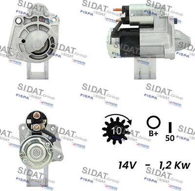 Fispa S12MH0752 - Starteris autospares.lv