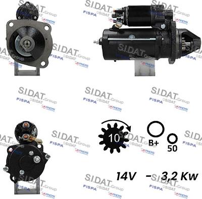 Fispa S12ML0197A2 - Starteris autospares.lv