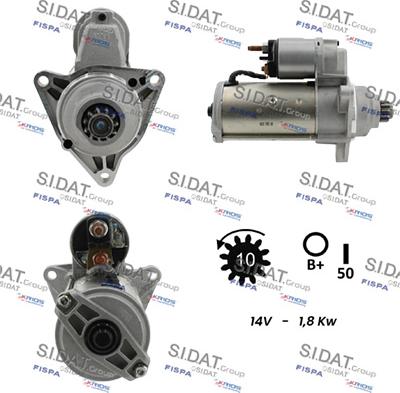 Fispa S12VA0058 - Стартер www.autospares.lv