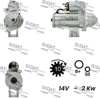 Fispa S12VA0010A2 - Starteris autospares.lv