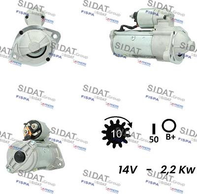 Fispa S12VA0085A2 - Стартер www.autospares.lv