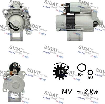 Fispa S12VA0031 - Starteris autospares.lv