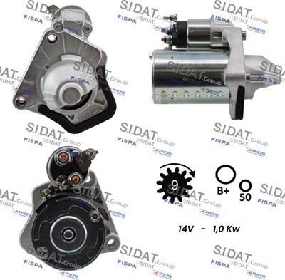 Fispa S12VA0787A2 - Starter www.autospares.lv