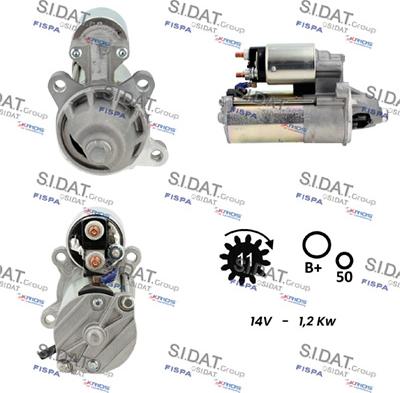 Fispa S12VS0696 - Starteris autospares.lv