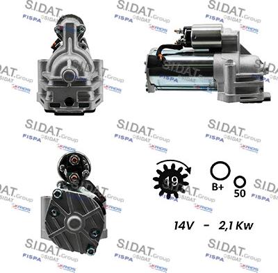 Fispa S12VS0032A2 - Starteris autospares.lv