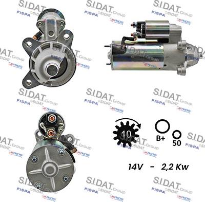 Fispa S12VS0023A2 - Starteris autospares.lv