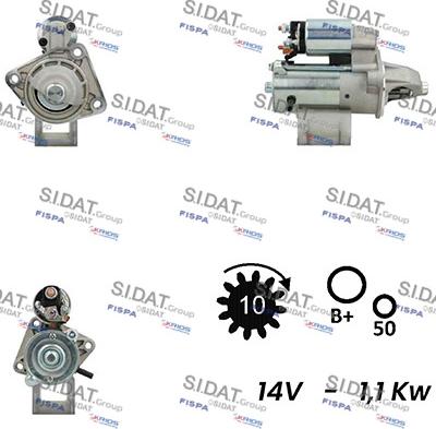 Fispa S12VS0022A2 - Starteris autospares.lv