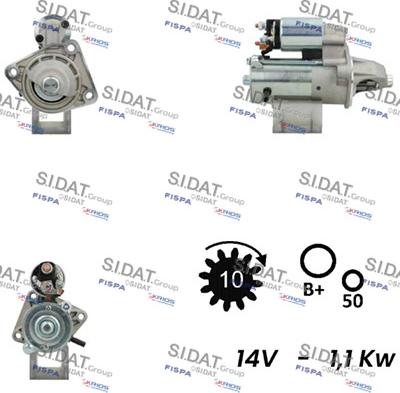 Fispa S12VS0022 - Стартер www.autospares.lv