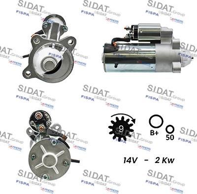 Fispa S12VS0155A2 - Starteris autospares.lv