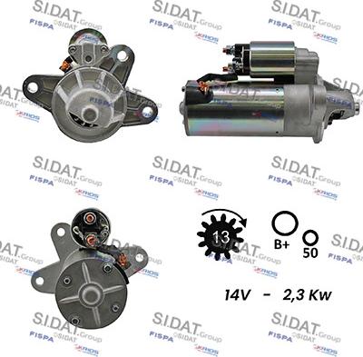 Fispa S12VS0121A2 - Стартер www.autospares.lv