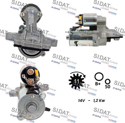 Fispa S12VS0803A2 - Стартер www.autospares.lv