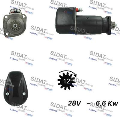 Fispa S24BH0080A2 - Стартер www.autospares.lv