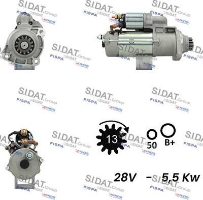 Fispa S24BH0078A2 - Starteris autospares.lv