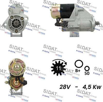 Fispa S24DE0003A2 - Стартер www.autospares.lv