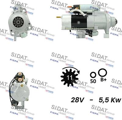 Fispa S24MH0077A2 - Starteris autospares.lv