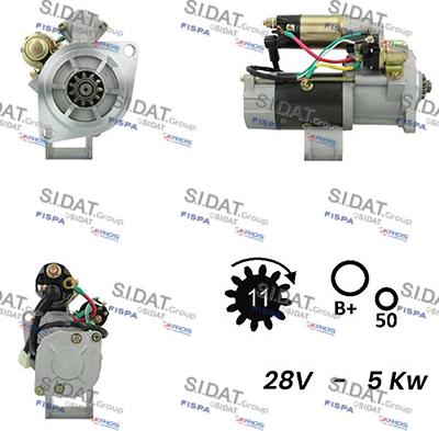 Fispa S24MH0138A2 - Starteris autospares.lv