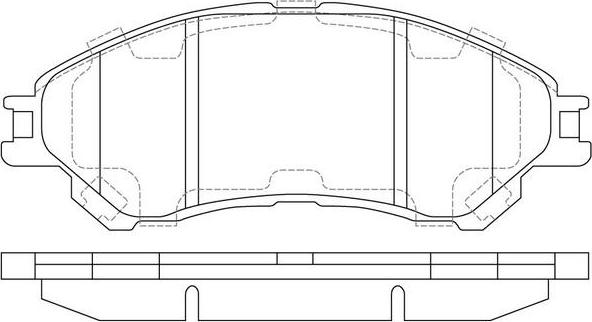 FIT FP9213 - Brake Pad Set, disc brake www.autospares.lv