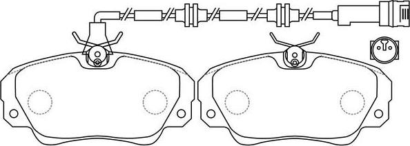 FIT FP4280E - Brake Pad Set, disc brake www.autospares.lv