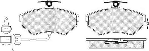 FIT FP4281E - Тормозные колодки, дисковые, комплект www.autospares.lv