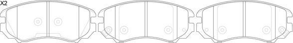 FIT FP0924 - Brake Pad Set, disc brake www.autospares.lv